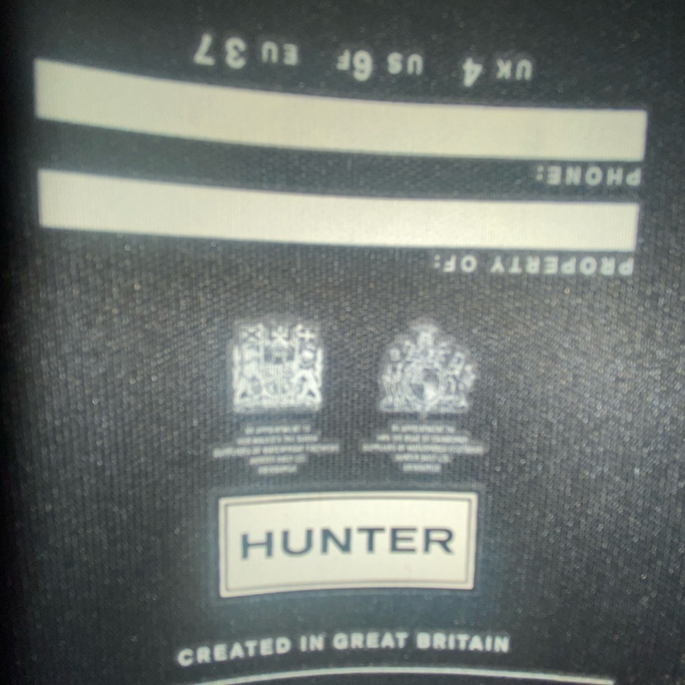 Hunter womens original short gloss boots US size 6F (standard size) - Picture 6 of 9